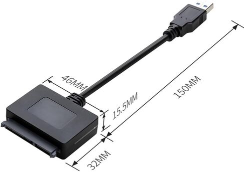 محول USB3.0 سريع السرعة إلى SATAs حاوية محرك أقراص ثابتة خارجي مقاس 2.5 بوصة للنسخ الاحتياطي للبيانات in Saudi Arabia
