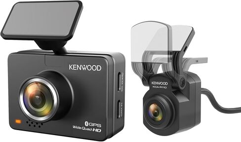 KENWOOD DRV-A510WDP Dash Cam Front and Rear with GPS, Full HD Dash Camera for Cars, Trucks & RVs, Bluetooth & WiFi Support, Loop Recording, G Sensor, Motion Detection in Saudi Arabia