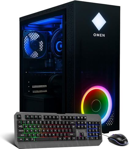 كمبيوتر مكتبي للألعاب - i5-11400 حتى 4.4 جيجا هرتز 12 خيط، GTX1080، 16 جيجا بايت DDR4 RAM، 1 تيرابايت NVMe SSD، Wi-Fi 6 وBluetooth 5.4، 9 × مراوح تبريد ARGB، Win11 Pro، 650 واط PSU، برج ألعاب عالي الأداء in Kuwait