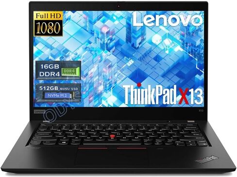 كمبيوتر محمول Lenovo ThinkPad X13 Gen1، كمبيوتر محمول مقاس 13.3 بوصة، الجيل العاشر رباعي النواة i5-10310U يصل إلى 4.4 جيجا هرتز، ذاكرة الوصول العشوائي 16 جيجا، 256 جيجا SSD، HDMI، Windows 11 Pro (متجدد) in Saudi Arabia