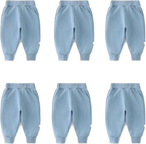 Spring Autumn 6Months-3Years Toddler Thin Cotton Stripe Elastics Pants for Baby Boys and Girls in Saudi Arabia
