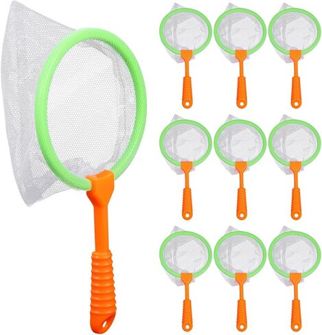 10 PCS Mini Catcher Nets ، Butterfly Bug Net للأطفال ، للطلاب الذين ينطلقون في الربيع أداة التعلم المبكر in Saudi Arabia