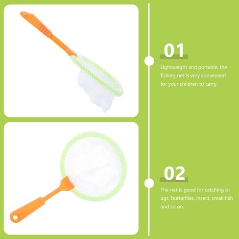 10 PCS Mini Catcher Nets ، Butterfly Bug Net للأطفال ، للطلاب الذين ينطلقون في الربيع أداة التعلم المبكر in Saudi Arabia
