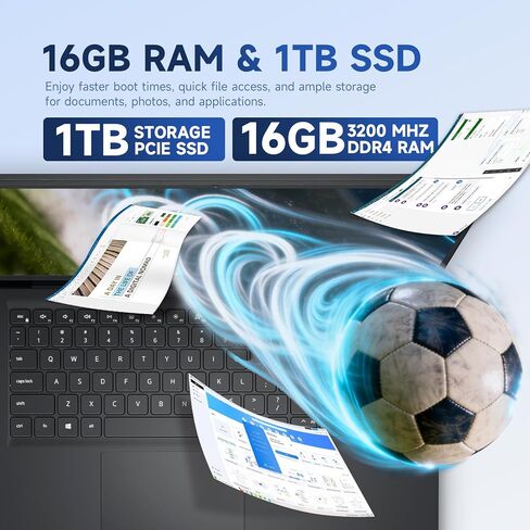 كمبيوتر محمول للأعمال Dell Inspiron 15 بشاشة تعمل باللمس، شاشة 15.6 بوصة FHD مضادة للتوهج، AMD Ryzen 7 7730U، ذاكرة الوصول العشوائي 16 جيجابايت + 1 تيرابايت SSD، AMD Radeon Graphics، Windows 11 Pro، Copilot AI PC، Wi-Fi، HDMI، كاميرا ويب in Kuwait