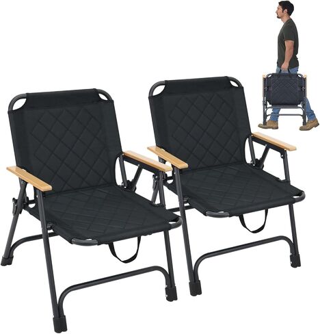 Loveseat Camping Chair, Folding Double Camping Chair, Portable Beach Chair with Armrests and Cup Holder for Garden,Patio,Travel,Fishing in Saudi Arabia