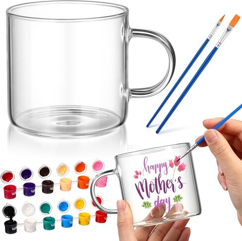 Soulchen Fall Pumpkin Mug 7 Pcs Paint Your Own Mug Kit DIY Cup Painting Kit for Halloween Fall Ceramic Pumpkin Coffee Cup Set Craft Project Thanksgiving Gifts in Saudi Arabia