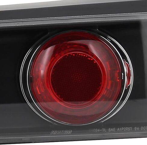SPEC-D TUNING Glossy Black Housing Dark Smoke Lens Tail Lights Compatible with 1994-2001 Acura Integra 2Dr, Left + Right Pair Assembly in Saudi Arabia