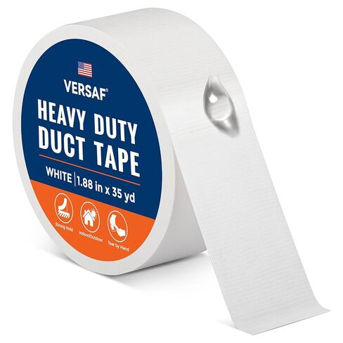 Heavy Duty Black Duct Tape - 1.88" x 35 yd, Strong Adhesive Waterproof All-Weather Multipurpose Repair & Sealing Tape for Home Repairs, Automotive, Outdoor, Packaging, Crafts in Kuwait