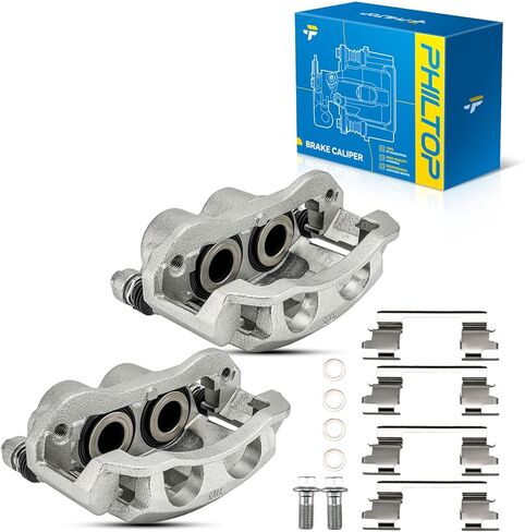 PHILTOP Brake Caliper Front Compatible with 1998-2004 Nissan Frontier, 1995-1997 Nissan Pickup, 1992-1994 Nissan D21, 19-B1672, 19-B1673 in Saudi Arabia