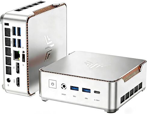 KAMRUI GK3Plus كمبيوتر صغير، وحدة المعالجة المركزية 12th Alder Lake N97 (تصل إلى 3.6 جيجا هرتز) كمبيوتر سطح مكتب صغير، 8 جيجا بايت DDR4 RAM 256 جيجا بايت M.2 SSD، Micro PC يدعم شاشة ثلاثية 4K، WiFi5، BT4.2، VESA، جيجابت إيثرنت لمكتب الأعمال in Kuwait