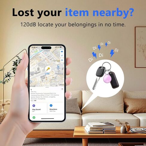 علامات تعقب الهواء - حزمة واحدة: تطبيق (iOS فقط)، Find My (iOS) - أسود in Saudi Arabia