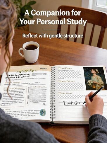 The Bible in a Year for Women: A 52-Week Study Guide with Daily Devotionals & Journaling Space| 8.5" x 11" in Saudi Arabia