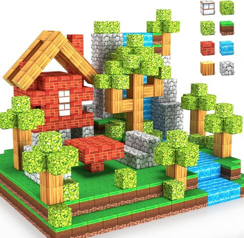 Magnetic Blocks Toys,3D Magnetic Building Toys Blocks Game Set,100PCS Construction Toys for Kids Ages 3+,STEM Sensory Educational Stacking Magnet Blocks, Christmas Birthday Gifts for Boys Girls in Saudi Arabia