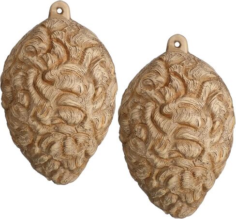 Qualirey 1 Pcs Hornet Nest Decoy 10'' x 14'' Simulated Latex Hornet's Nest Hanging Wasp Repellent for Yard, Home, Outdoor in Saudi Arabia
