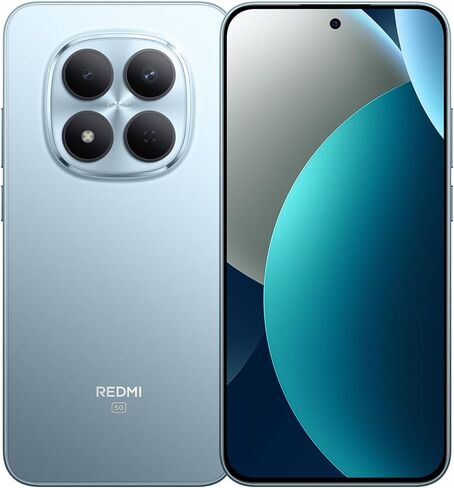 XIAOMI Redmi Note 15 Pro 5G Ai (متوافق مع Tmobile Mint Tello & Global) (256 جيجابايت + 8 جيجابايت) NFC 6.83 بوصة 120 هرتز 200 ميجابكسل Pro AI موديل الكاميرا 25080RABDG غير مقفلة بشريحتي اتصال Liberado (أزرق جليدي) in Kuwait