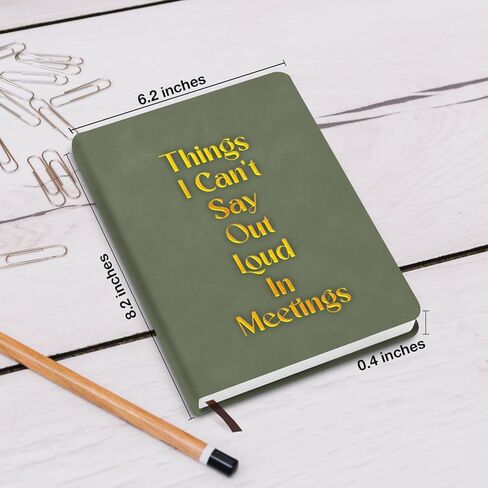 Funny Office Notebook for Work Humor Things I Can't Say Out Loud in Meetings Journal Gag Gifts for Coworkers Colleagues Work Besties - Black in Saudi Arabia