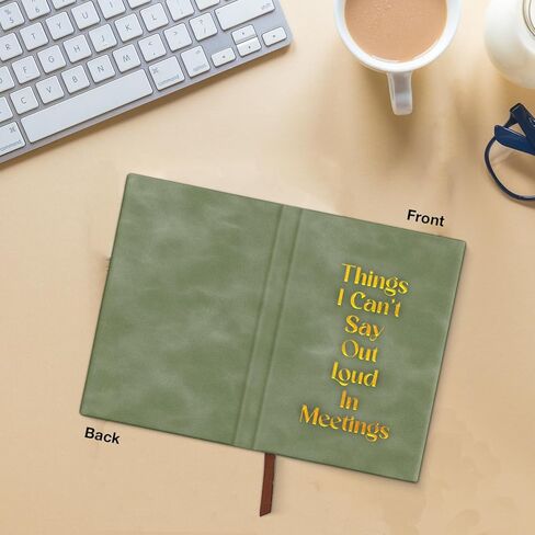 Funny Office Notebook for Work Humor Things I Can't Say Out Loud in Meetings Journal Gag Gifts for Coworkers Colleagues Work Besties - Black in Saudi Arabia