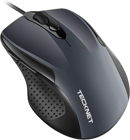 TECKNET Ergonomic Mouse, 4800 DPI Vertical Wireless Mouse 2.4G Silent Optical Vertical Mouse 6 Buttons for Laptop, Computer, PC, Desktop, MacBook (Black) Protect Your Arms in Saudi Arabia