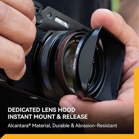 طقم غطاء عدسة NiSi JetMag Pro Fuji X100 Series (فضي) - فلتر NC للأشعة فوق البنفسجية + محول مرشح 49 مم مع غطاء عدسة مربعة الضغط وغطاء مغناطيسي - يناسب Fujifilm X100VI، X100V، X100F، X100T، X100S، X100 in Saudi Arabia