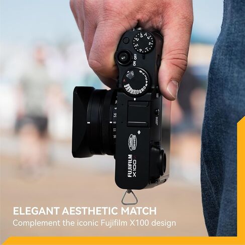 طقم غطاء عدسة NiSi JetMag Pro Fuji X100 Series (فضي) - فلتر NC للأشعة فوق البنفسجية + محول مرشح 49 مم مع غطاء عدسة مربعة الضغط وغطاء مغناطيسي - يناسب Fujifilm X100VI، X100V، X100F، X100T، X100S، X100 in Saudi Arabia