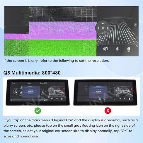 10.25 inch Touch Screen for Audi Q5 Multimedia (2009-2017) Apple CarPlay Android Auto Upgrade Fatory Car Radio Retain Original Stereo System in Saudi Arabia