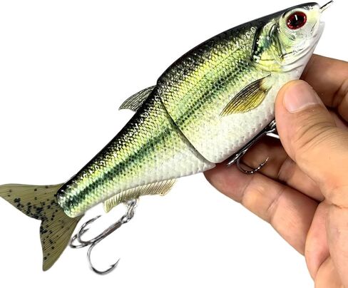 إغراء الصيد إغراء الإنزلاق الطعم صوتها سويم الطعم الاصطناعي الصيد الطعم مع السنانير ل باس سمك السلمون المرقط بايك العين رمادية فاتحة اللون in Kuwait