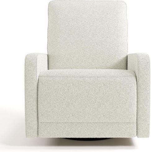 Storkcraft Kyoto Deluxe Power Recliner Swivel شراعية (جبل بني بوكل) - كرسي كهربائي إلكتروني ممتاز للحضانة، يتضمن منفذ شحن USB مزدوج مع USB-A وUSB-C، وكرسي هزاز منزلق in Kuwait