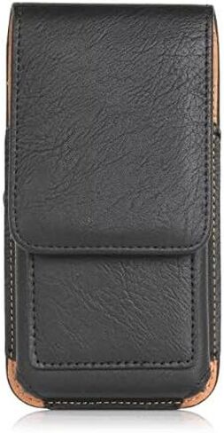 Vertical PU Leather Belt Holster Case Pouch with Swivel Belt Clip Card Slot for iPhone 11 12 13 14 Pro XR X/Galaxy Note 10 S23 S22 S10e A10e /Google Pixel 5 4/ Huawei P30/ Moto E6/ LG Rebel 4 (Brown) in Saudi Arabia