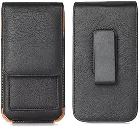 Vertical PU Leather Belt Holster Case Pouch with Swivel Belt Clip Card Slot for iPhone 11 12 13 14 Pro XR X/Galaxy Note 10 S23 S22 S10e A10e /Google Pixel 5 4/ Huawei P30/ Moto E6/ LG Rebel 4 (Brown) in Saudi Arabia