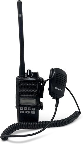 حقيبة حامل حزام حمل كينوود NX1300 NEXEDGE، حامل ظهر سلحفاة يناسب سلسلة كينوود NX-1300 راديو أسود من الجلد مع مشبك حزام دوار عالي التحمل in Kuwait