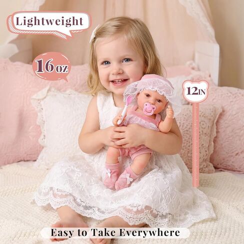 Babeside 17 "Rebort Baby Dolls-دمية طفل واقعية للفينيل ذات الشعر الشققي المجعد ، والرموش المصممة يدويًا ، والأطراف القابلة للتفصيل ، وصندوق هدايا وملحقات للأطفال 3+ in Saudi Arabia