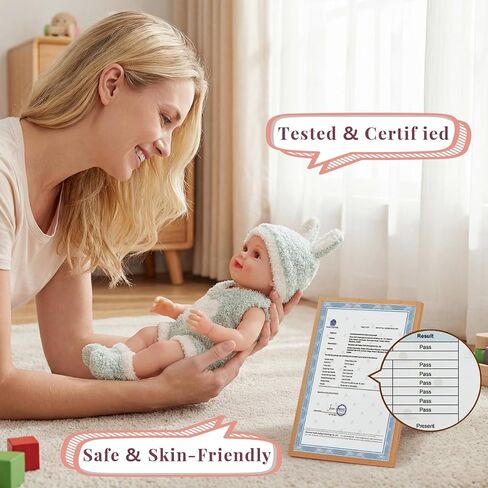 Babeside 17 "Rebort Baby Dolls-دمية طفل واقعية للفينيل ذات الشعر الشققي المجعد ، والرموش المصممة يدويًا ، والأطراف القابلة للتفصيل ، وصندوق هدايا وملحقات للأطفال 3+ in Saudi Arabia