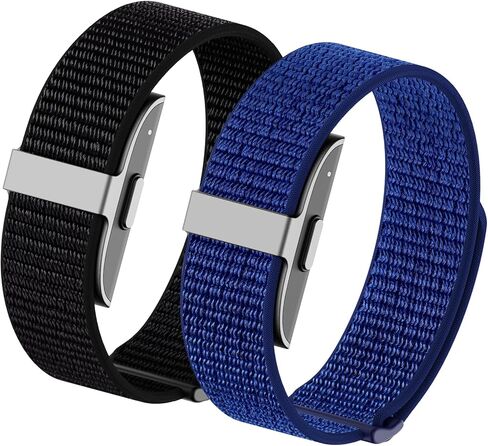 2 Pack Nylon Loop Sport Replacement Strap Compatible with Hume Band,Adjustable Soft Bands for Women Men,Breathable Lightweight Wristband for Fitness Tracker in Kuwait