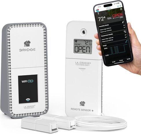 Contact King Wi-Fi Alert System with The Bridge Gateway and 3 Open Close Contact Sensors in Saudi Arabia