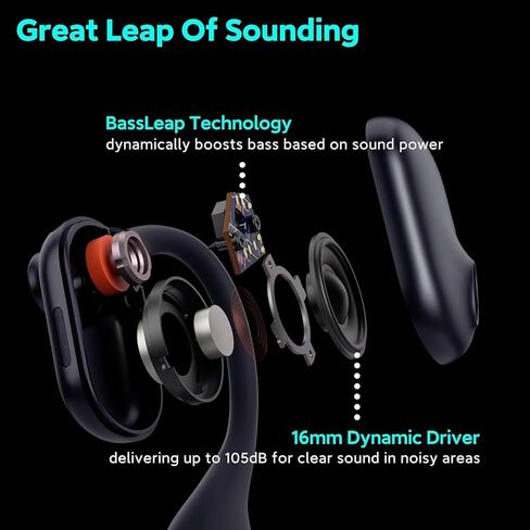 سماعات رأس لاسلكية بخاصية إلغاء الضوضاء مع ميكروفون، سماعة رأس لاسلكية مع ميكروفون للعمل (50 ديسيبل ENC وزر كتم الصوت) سماعة بلوتوث للعمل من المنزل/المكتب/الكمبيوتر الشخصي/مركز الاتصال/الكمبيوتر المحمول/الفرق/التكبير/الشاحنة/التنقل in Kuwait