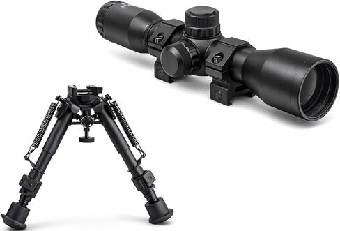 GOTICAL Combo of Compact 4x32 Scope, 6-9 Inches Adjustable Spring Return with Adapter & Mount in Saudi Arabia