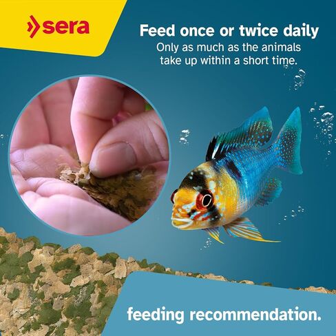 Sera Vipan Flakes 1000ml (210g / 7,4 oz) | Premium Staple Food for Ornamental Fish | Insect Meal & Prebiotic Effect | Free from Dyes & Preservatives | Perfect for Surface Feeders in Saudi Arabia