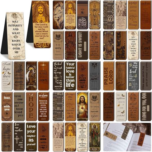 96Pack Magnetic Bookmarks Bible Bookmark Christian Bookmarks Bulk Book Marks for Reading Women Men Adults Kids Book Lovers Gifts, Cute Personalized Religious Magnet Bookmark Clips (Christian) in Saudi Arabia