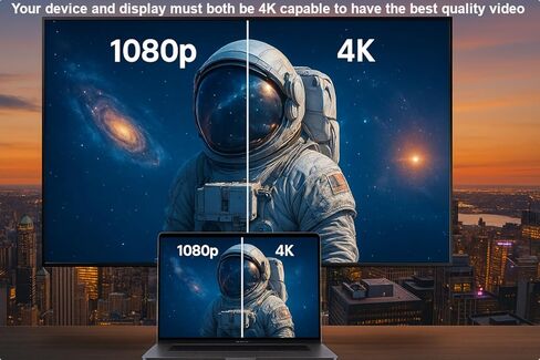 Kyper USKyper-994K (عبوة واحدة) محول USB C إلى HDMI، محول HDMI 4K إلى USB-C 100 وات PD & USB 3.0 محول AV رقمي متعدد المنافذ in Kuwait