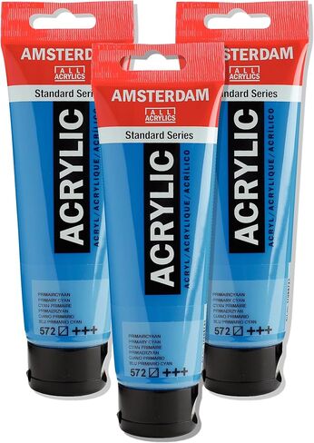 Amsterdam Standard Series Tube Acrylic Tube 120ml Cyan 572 (17095722) in Saudi Arabia