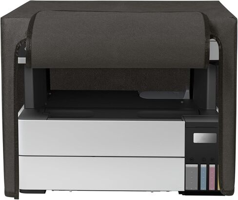 غطاء غبار kwmobile متوافق مع Epson EcoTank ET-4800 / EcoTank ET-4810 - علبة الطابعة - غطاء واقي القماش - رمادي فاتح in Saudi Arabia