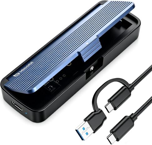 حاوية NVMe، تركيب بدون أدوات، USB 3.2 Gen 2 (10 جيجابت في الثانية) إلى M.2 NVME M-Key/(B+M) Key PCIe M.2 محول يدعم UASP وTrim، لمحركات أقراص SSD 2230/2242 /2260/2280 in Kuwait