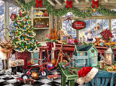 Springbok Christmas in the City 1000 قطعة للألغاز للبالغين - خذ في شجرة عيد الميلاد العملاقة الكلاسيكية في وسط المدينة in Kuwait