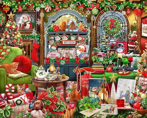 Springbok Christmas in the City 1000 قطعة للألغاز للبالغين - خذ في شجرة عيد الميلاد العملاقة الكلاسيكية في وسط المدينة in Kuwait