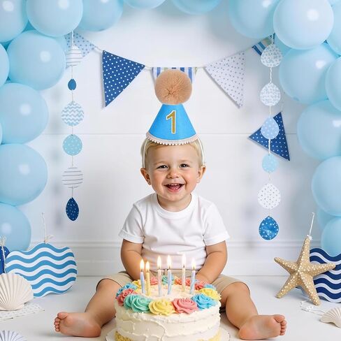قبعة عيد ميلاد، نصف قبعة عيد ميلاد، قبعة مخروطية لعيد ميلاد الطفل 1/2، زينة عيد ميلاد للأطفال للفتيات/الأولاد، أبيض in Kuwait