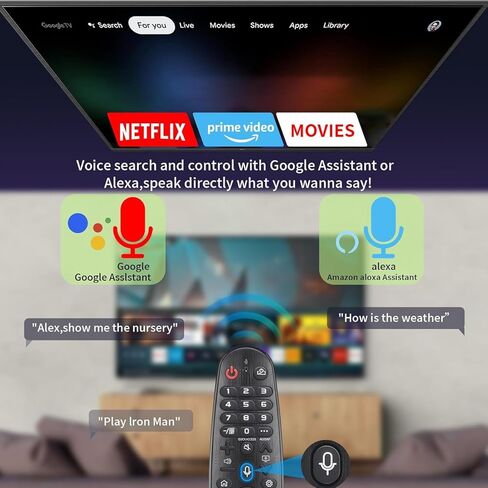 Remote Replacement Control compitable with LG Smart TV Magic Remote, AKB7585501 Universal Compatible with All Models for LG TV（NO Voice Function No Pointer Function） in Saudi Arabia