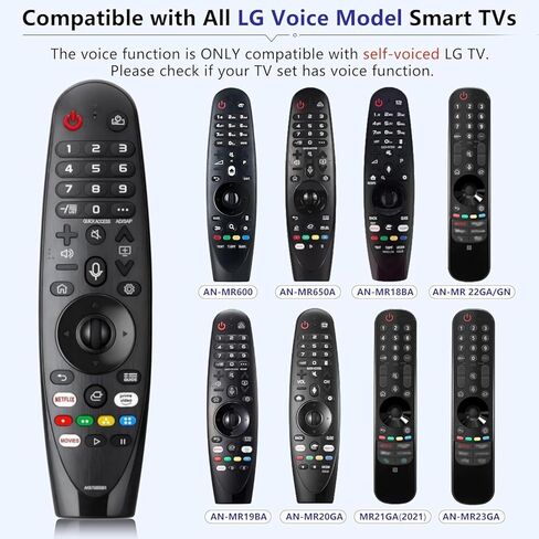 Remote Replacement Control compitable with LG Smart TV Magic Remote, AKB7585501 Universal Compatible with All Models for LG TV（NO Voice Function No Pointer Function） in Saudi Arabia