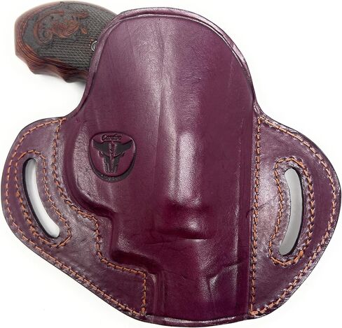 Cardini Leather Premium OWB Leather Holster for Concealed Carry | Fits Smith & Wesson Model K Frame, N Frame, Model 60 | Rock Island M206 | Other 38 Special Revolvers in Kuwait