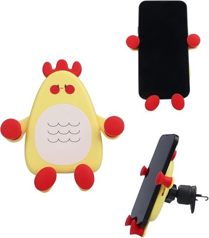 Cute Cat Car Phone Bracket Mount for Car Vent Cartoon Phones Mount for Air Vent Universal Phone Bracket Compatible with 4 to 7 Inches Phones with Cases in Saudi Arabia