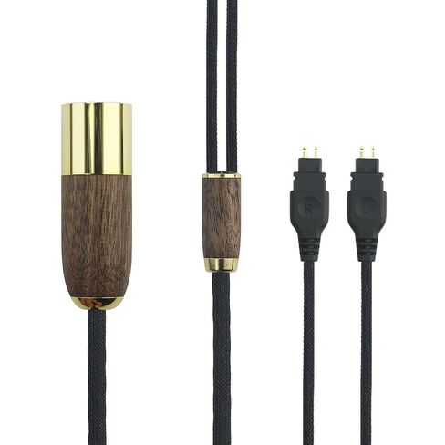 كابل ترقية بديل لكابل NewFantasia 4.4 مم متوافق مع Sennheiser HD600، HD650، HD580، HD660S، HD58X، HD660S2، HD6XX سماعة رأس 7N OCC سلك نحاسي مطلي بالفضة من خشب الجوز in Kuwait